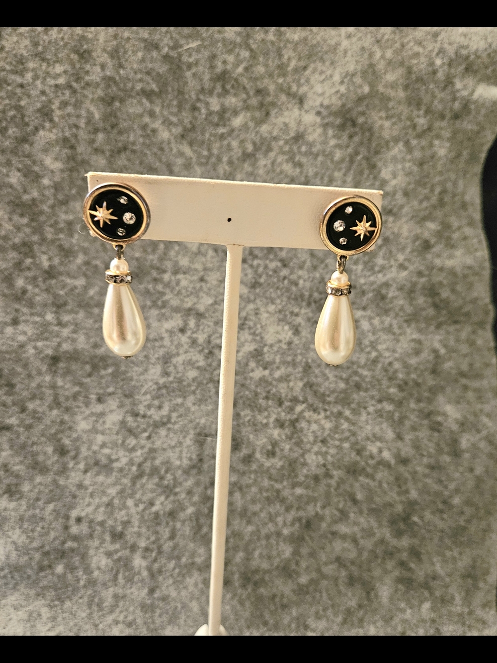 J Crew Gold-Tone Pearl Drop Earrings